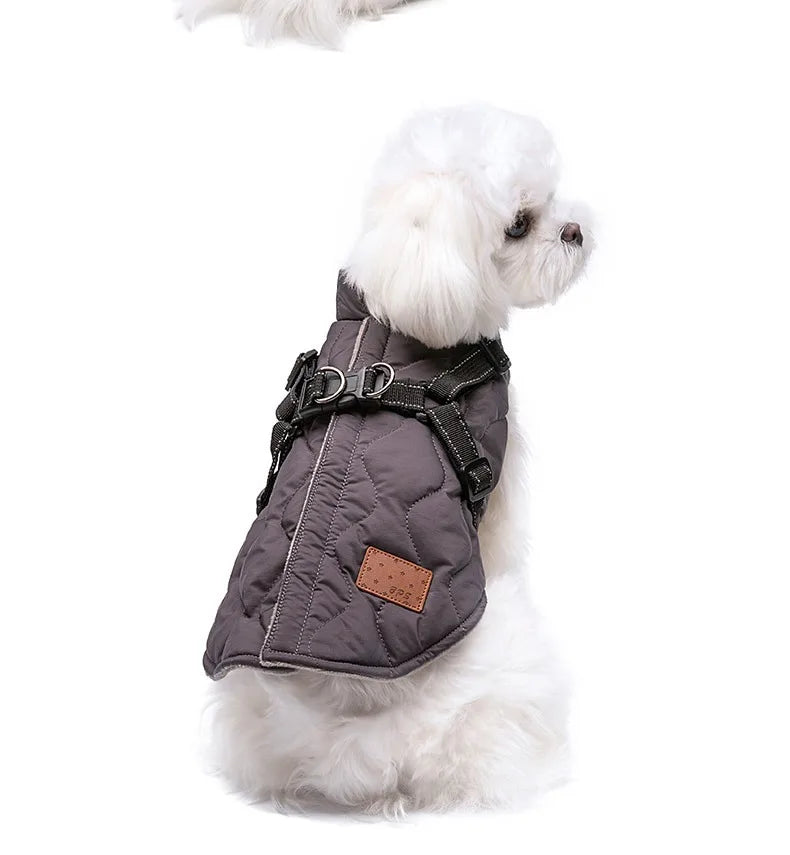 Warm Dog Clothes for Small Dog Windproof Winter Pet Dog Coat Jacket Padded Clothes Puppy Outfit Vest Yorkie Chihuahua Harnes