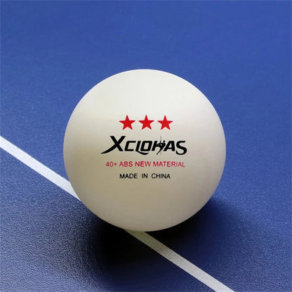 XCLOHAS Advanced Table Tennis Training Balls D40+ ABS Plastic Ping Balls with Seam for Outdoor Indoor Games