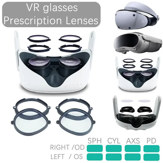 VR Lenses for Oculus Quest 2 Quest 3 Quest 3S Myopia for PS VR2 Prescription Lens PICO 4 Anti Blue Prescription Lens Accessories