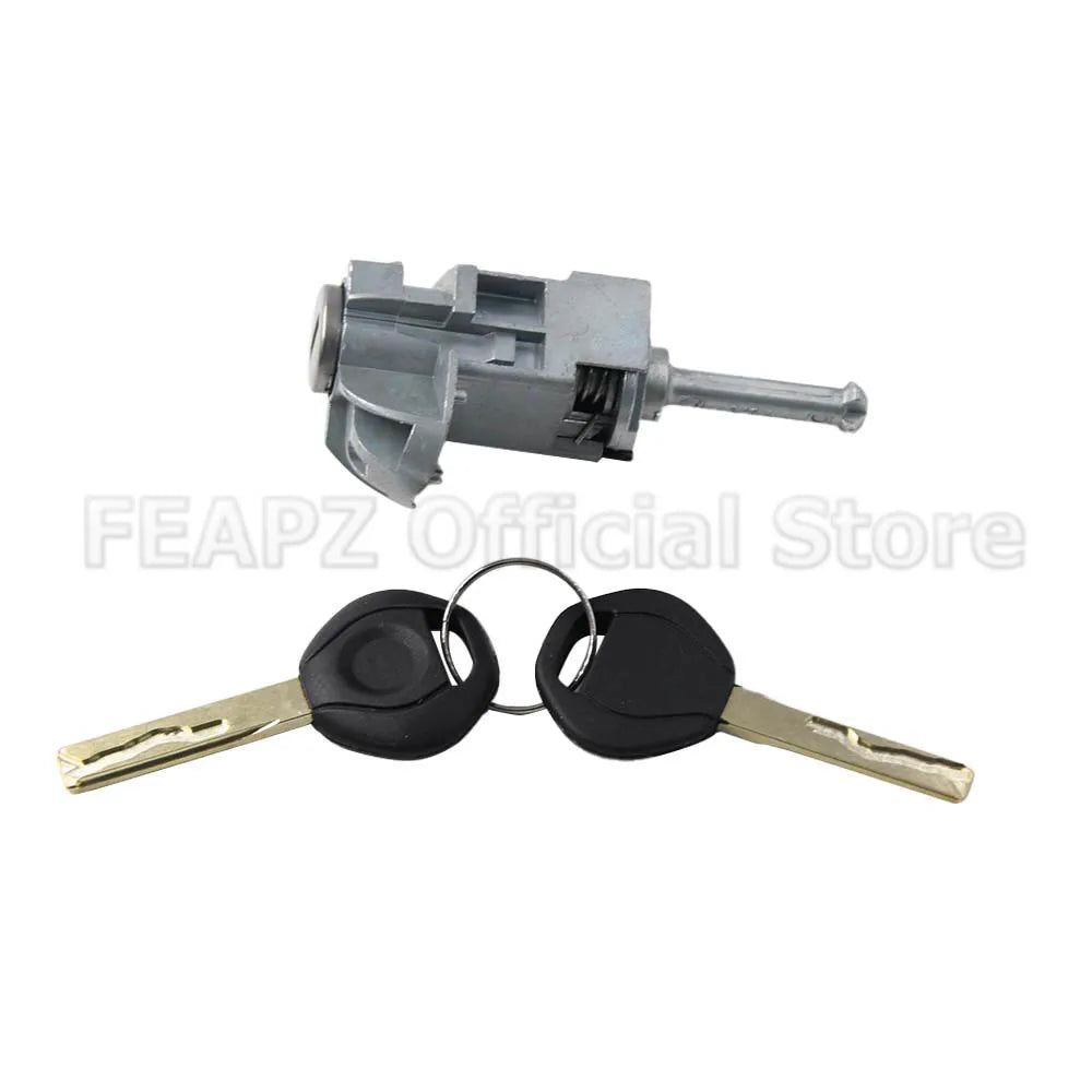 For BMW/ E46 3 Series Front Left Driver Door Lock Cylinder Barrel WITH 2 KEYS 51217019975, 51 21 7 019 975