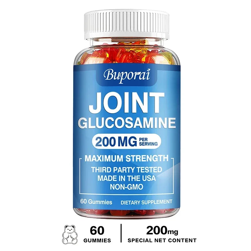 Glucosamine Chondroitin Gummies - Joint, Bone, Cartilage Health Support, Antioxidant, Immune Enhancement