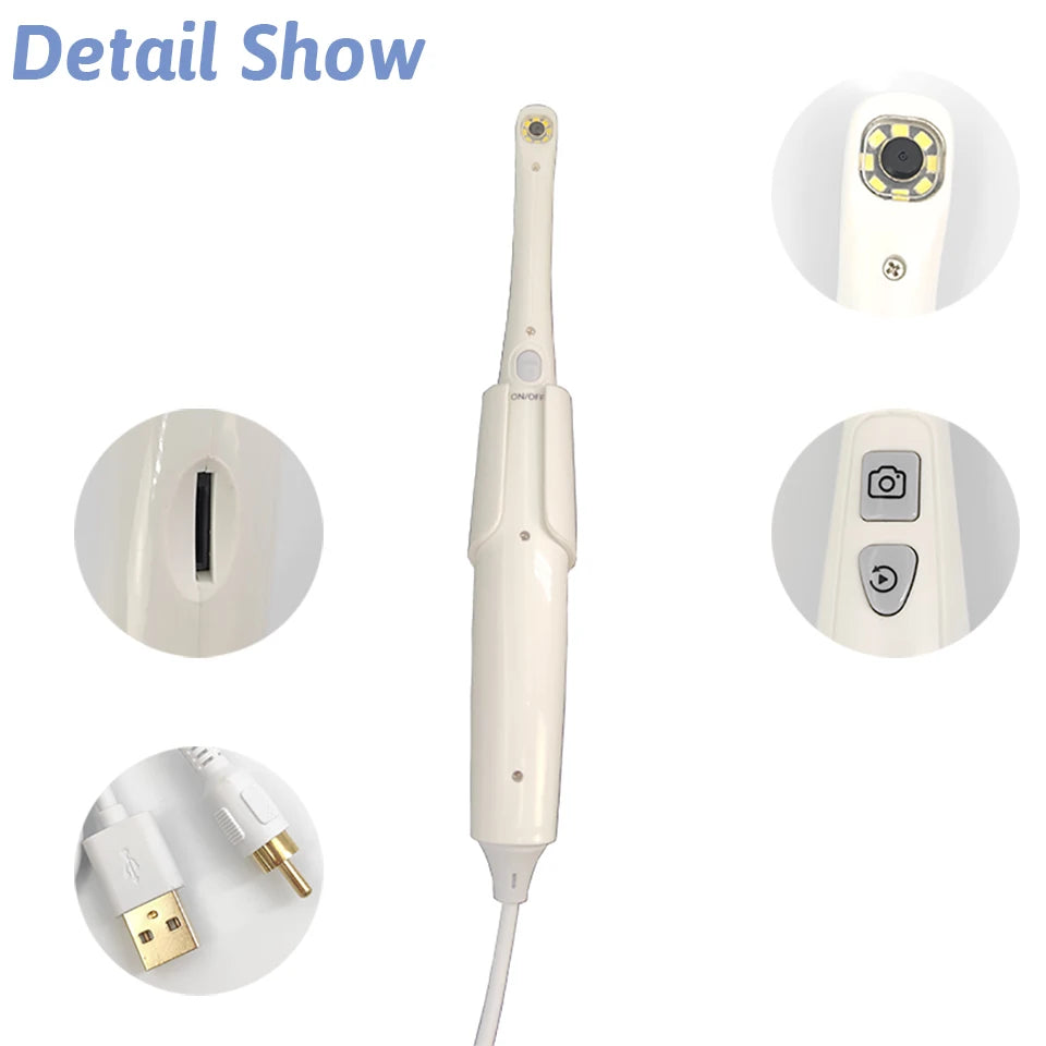 8 PCS LED Odontologico TV/USB Intraoral Intra Oral Camera Produtos Odontológicos Para Dentista