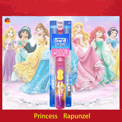 Oral-B Kids Electric Toothbrush Soft Bristle Gentle Clean Teeth Featuring Princess for Girl Toddlers Tooth Brush for kids age 3+