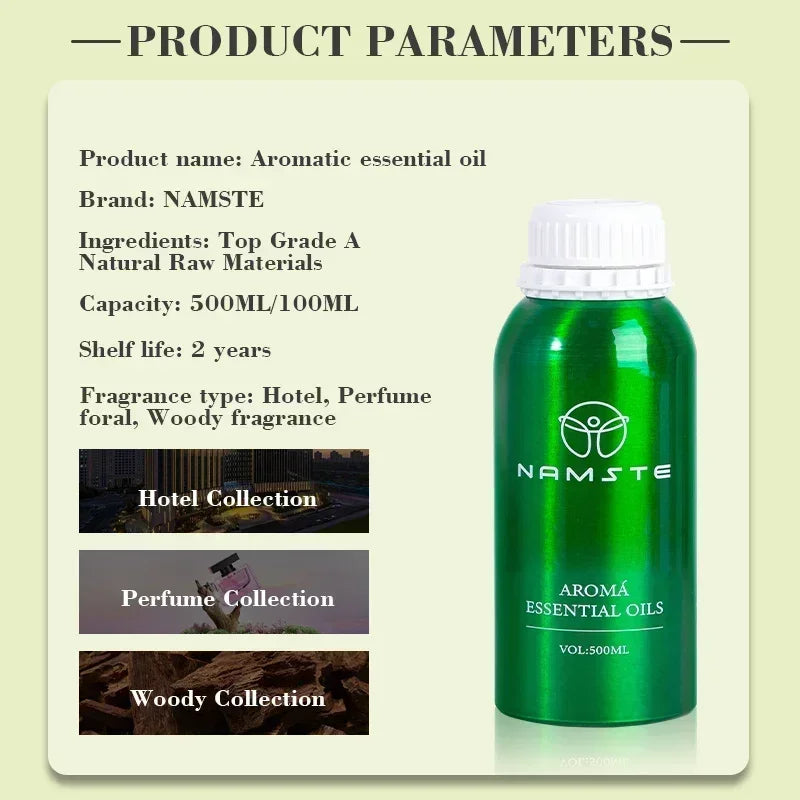 NAMSTE Advanced Floral Scent Perfume 500ml Hotel Aromatherapy Machine Essential Oil Automatic Diffuser Aromatherapy Oil