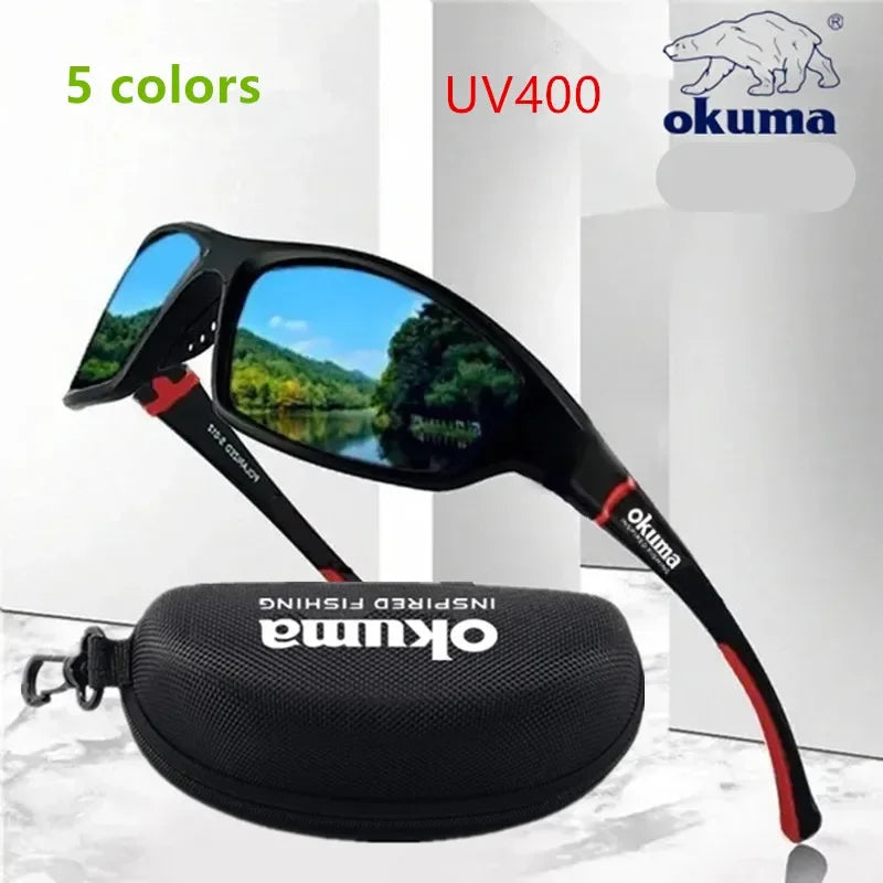 Okuma UV400 Fishing Sunglasses Men's Driving Shades Male Sun Glasses Hiking Fishing Classic Sun Glasses UV400 Eyewear