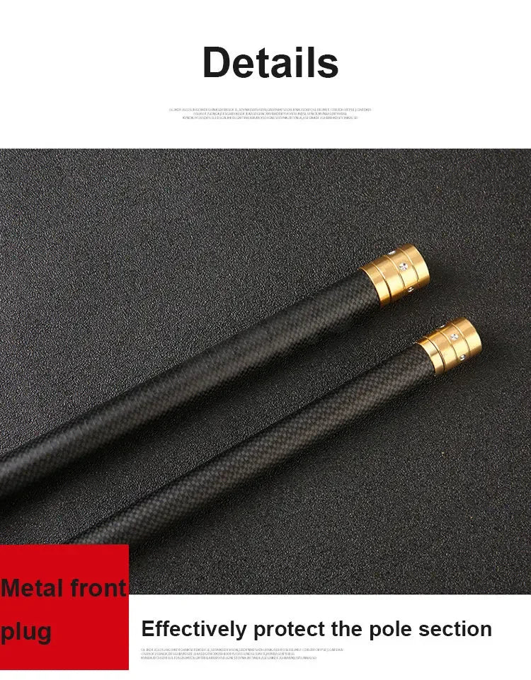 Telescopic Stream Rod 4.5M/5.4M/6.3M/7.2M/8M/9M/10M Carbon Reservoir Pond Fishing Rod Super Light Hard Fiber Hand Fishing Pole