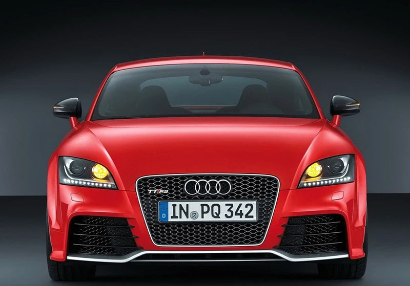 Mirror Cover For Audi TT TTS TTRS MK2 (8J) R8 (42) 2007-2014 Carbon Fiber Look/Gloss Black Exterior Rear View Cap Replacement