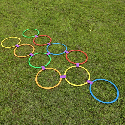 10Pcs 40cm Football Training Ring Round Speed Agility Training Rings Soccer Agility Training Gym Outdoor Sports Speed Equipment