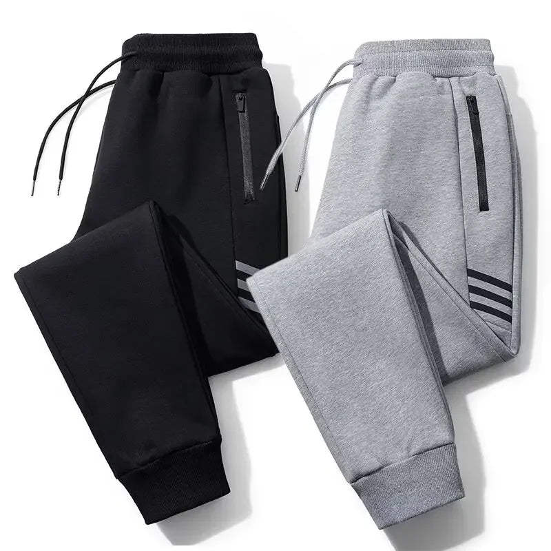 Pure Cotton Sweatpants Straight-Leg Loose-Fit Casual Pants For Men Summer Thin Style Plus Size Autumn/Winter Men's Trousers