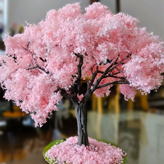 10-25cm simulation cherry blossom tree model flower tree Japanese doll house decor landscape animation garden scenery diorama