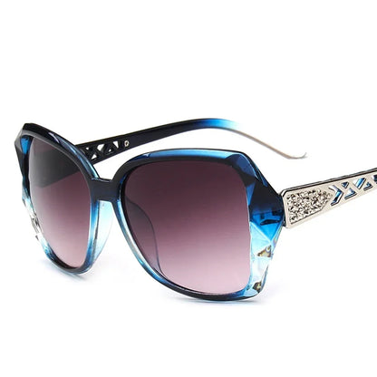 Fashion Big Purple Sunglasses Women Luxury Brand Square Sun Glasses Female Mirror Shades Ladies