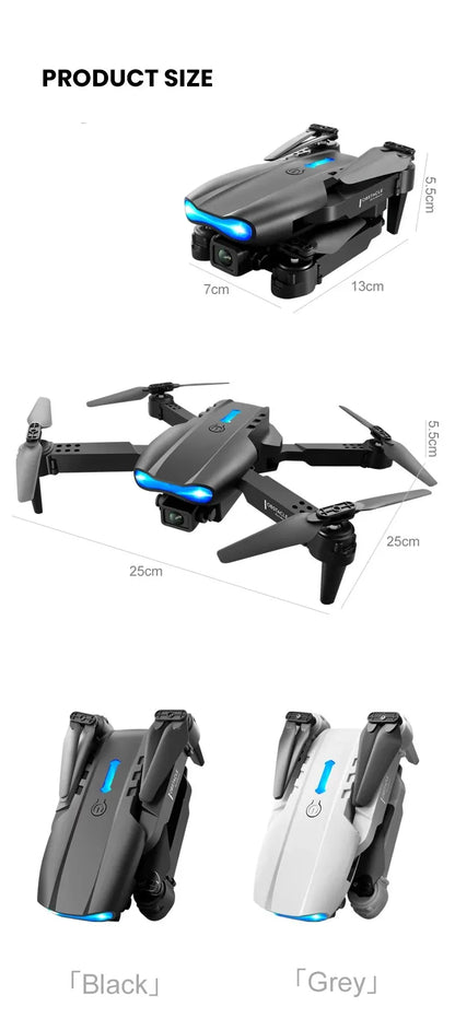 New E99 8K HD Camera Remote Control Drones Foldable Quadcopter Optical Flow Positioning Aerial Photography Remote Control Dron