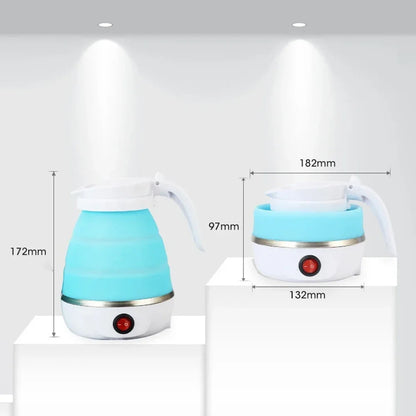 Electric Kettle Folding Electric Port Portable Travel Camping Kettle 600ML Electric Water Heater Portable Foldable Kettle Port