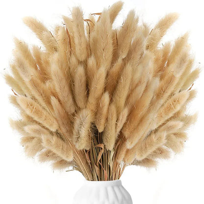 120Pcs Dried Pampas Grass Decor Flowers for Vase Pompas Grass Wedding Boho Decor,Natural Pampas Bouquet Garden Home Decoration