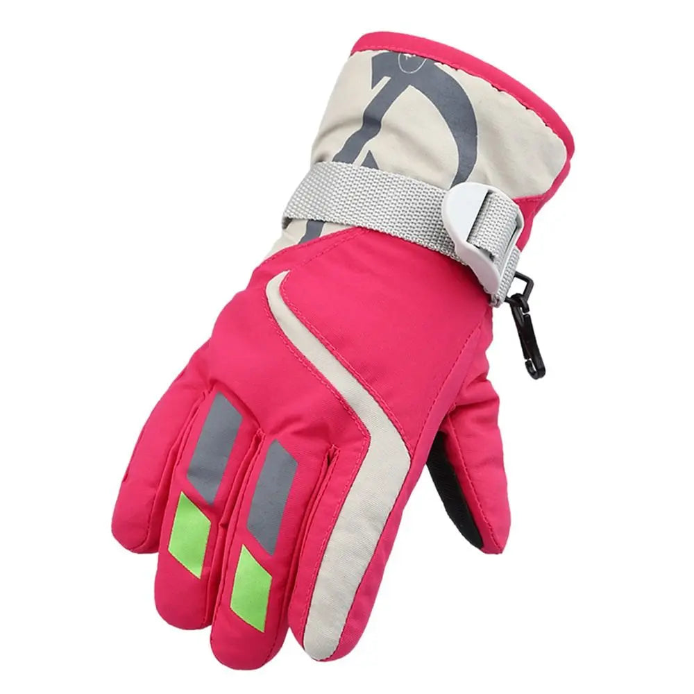 Boy Girls Ski Snowboard Windproof Gloves Children Kids Winter Snow Warm Gloves Waterproof Thicken Keep Warm Winter Must Gloves