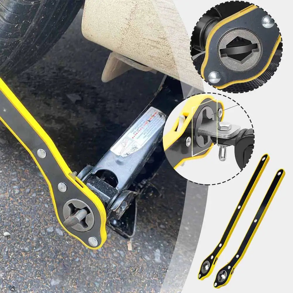 Car Labor-saving Car Jack Garage Tire Wheel Lug Wrench Scissor Handle Labor-Saving Wrench Auto Repair Tool