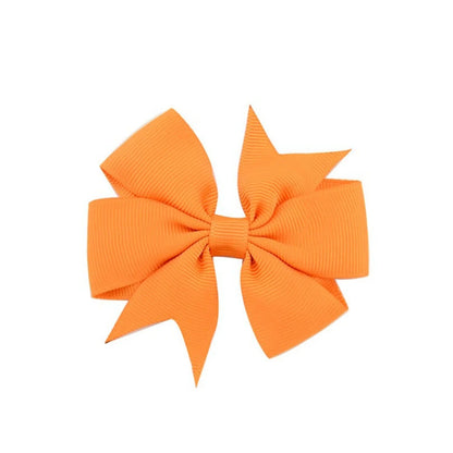 10pcs/lot Baby Girls Hair Bows Hairpins 3.2" Grosgrain Ribbon Pinwheel Toddler Clips Children Kids Accessories Gifts Photo Props