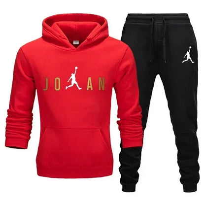 2024 New Men's Fashion Casual Zipper Tracksuits Outdoor Fitness Jogging Hooded Sets Sports Luxury Hoodie + Pants Suit Clothing