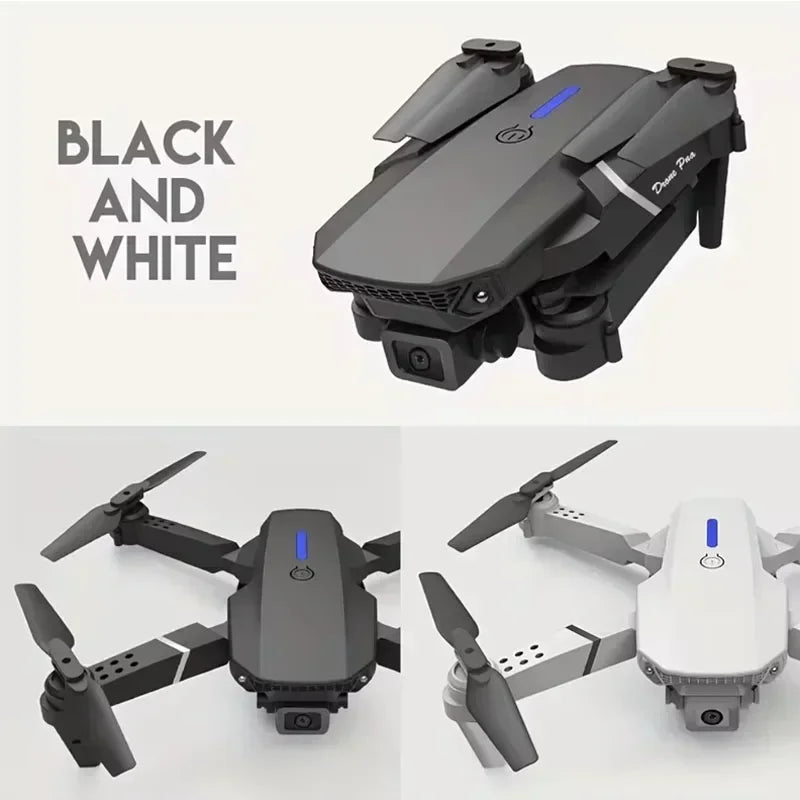 2024 E88Pro RC Drone 4K Professinal With 1080P Wide Angle HD Camera Foldable Helicopter WIFI FPV Height Hold Gift Toy