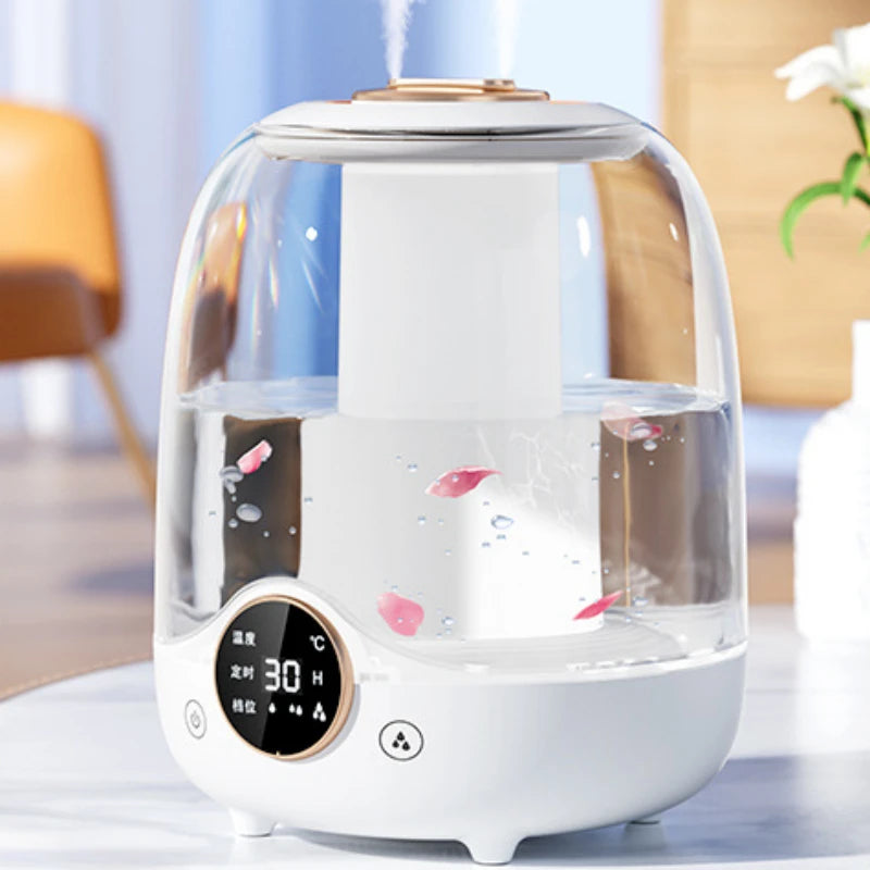 Double Spray 3L High Capacity Humidifier Colorful Lighting Household Office Desktop High Fog Air Humidifier Air Purifier