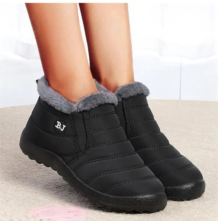 Women Winter Shoes New Waterproof Sneakers Solid Women Casual Shoes Black Chunky Sneakers Comfortable Flat Shoes Woman Mujer