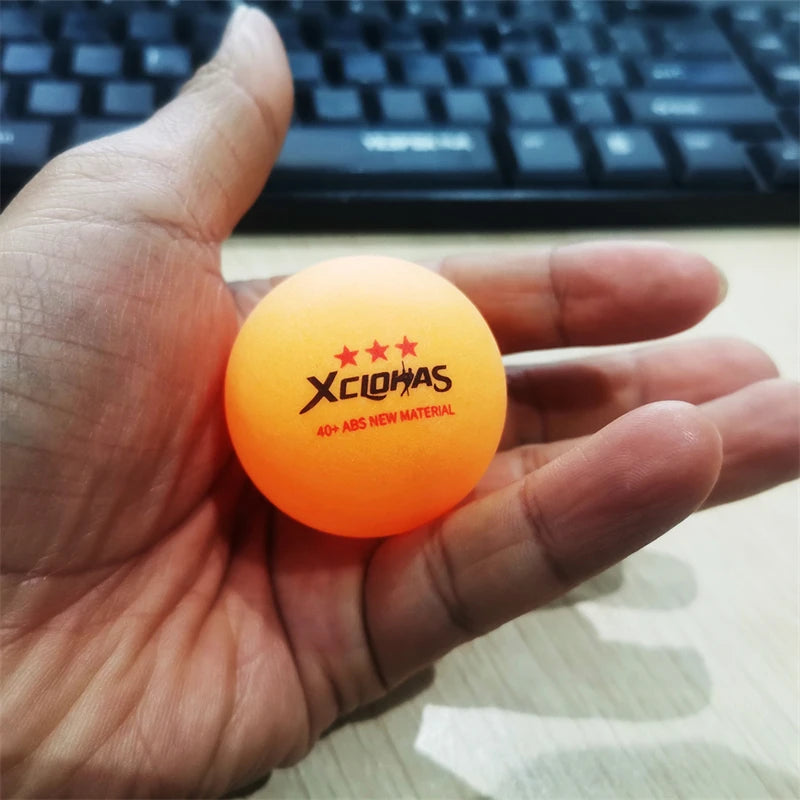 XCLOHAS Advanced Table Tennis Training Balls D40+ ABS Plastic Ping Balls with Seam for Outdoor Indoor Games