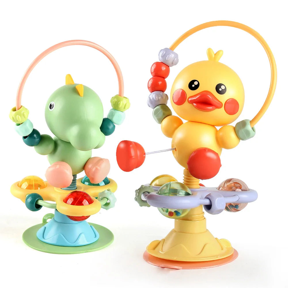 Baby cartoon soothing ringing toy fun sound effects nursery rhyme baby dining table suction cup puzzle early education toy