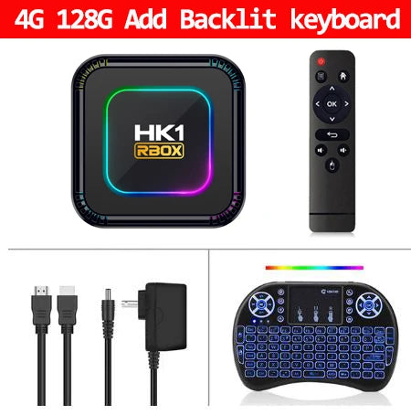 HK1 RBOX K8 Android 13 TV BOX RK3528 4G 32G 64G 128G 5G WIFI6 4K 8K 3D BT Smart TVBOX Google Global Media Player Set Top BOX