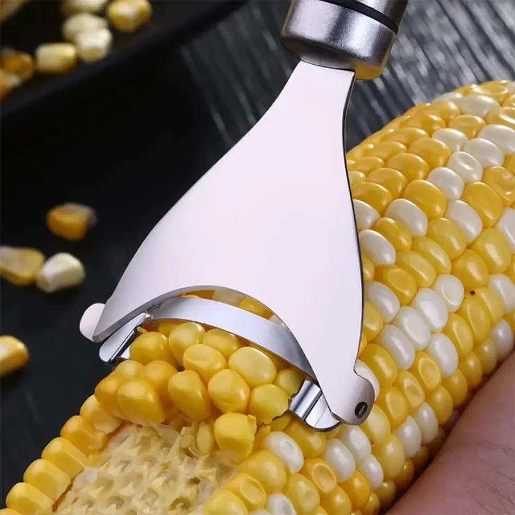 Stainless Steel Corn Peeler Serrated Corn Stripper Peelers Cob Shaver Planer Thresher Cutter Kitchen Fruit Vegetable Gadget Tool