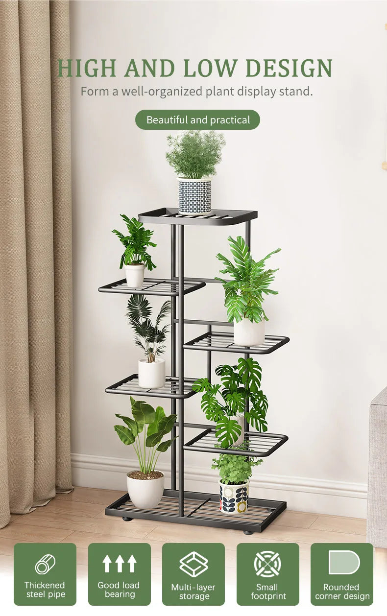 Plant stand Stand For Flowers Flower Stand Flowerpot Organizer Iron 4/5/6Layers Plant Holder Storage Shelf Pot Rack Organizer