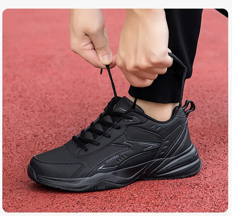 Thick Sole Versatile Clunky Sneaker for Men 2024 New Trend Mesh Lace Up Breathable Casual Sports Shoes Increased Soft Soles