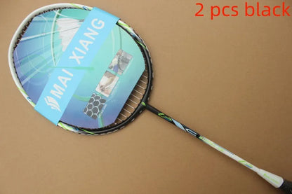 2pcs  MAI XIANG Composite Carbon badminton rackets novice training badminton racquet