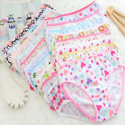 18Pc/Lot Soft Comfortalbe Baby Girls Underear Cotton Panties for Girls Kids Short Briefs