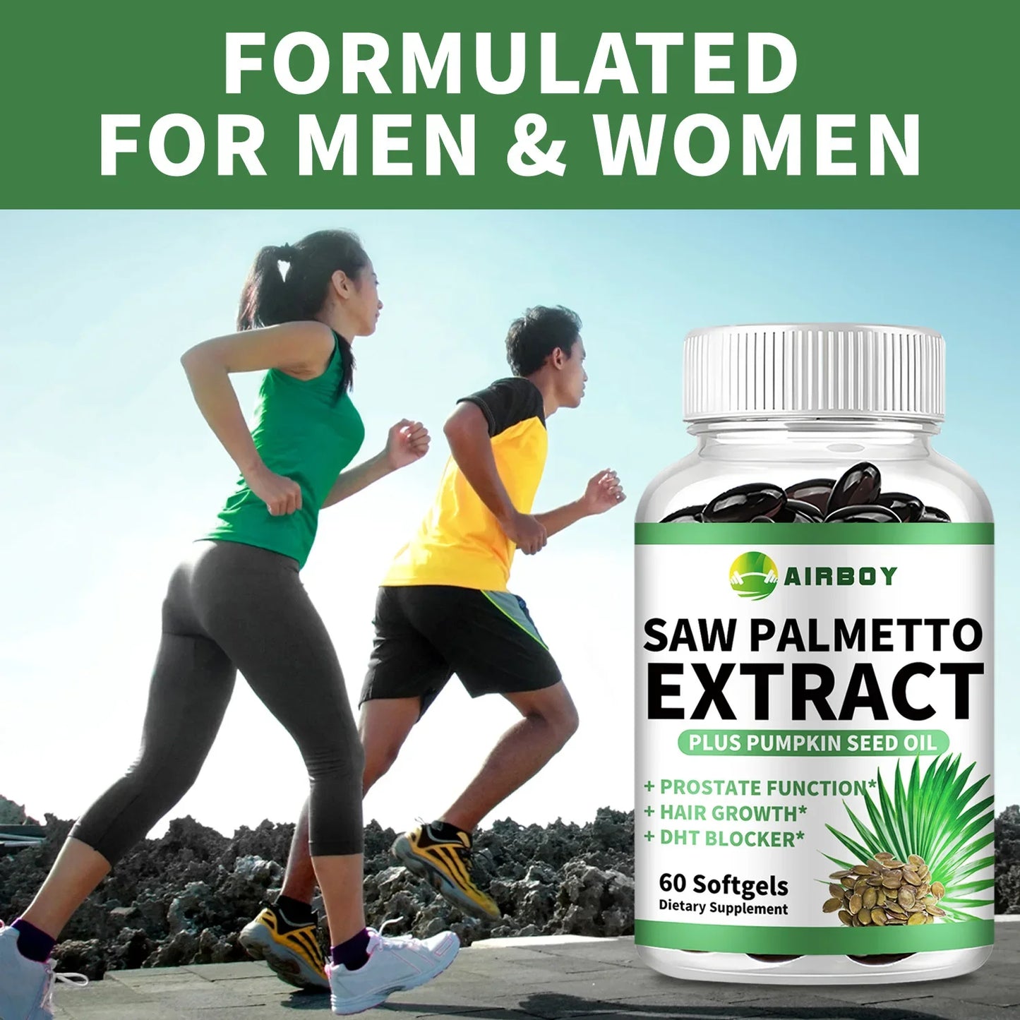 Saw Palmetto - Prostate Support, Prevents Hair Loss, Urinary Tract Health, Promotes Hair Growth