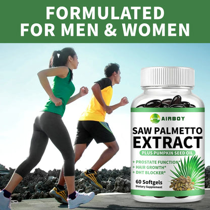 Saw Palmetto - Prostate Support, Prevents Hair Loss, Urinary Tract Health, Promotes Hair Growth