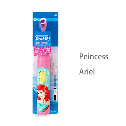 Oral-B Kids Electric Toothbrush Soft Bristle Gentle Clean Teeth Featuring Princess for Girl Toddlers Tooth Brush for kids age 3+