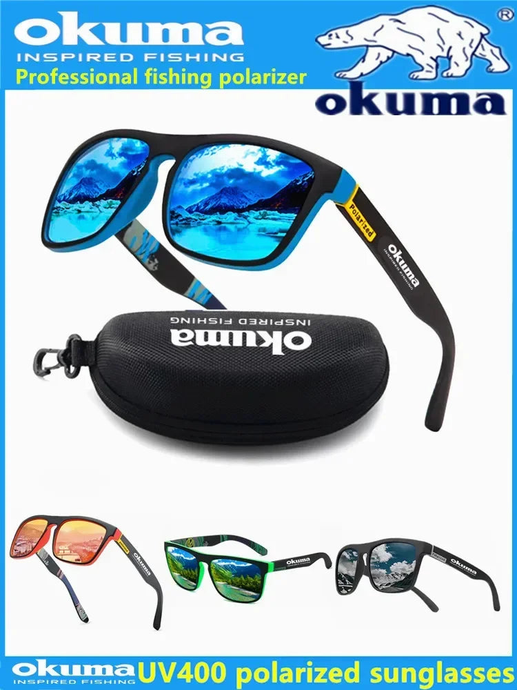 Okuma polarized sunglasses UV400 for men and women outdoor hunting, fishing, driving bicycles, sunglasses optional box