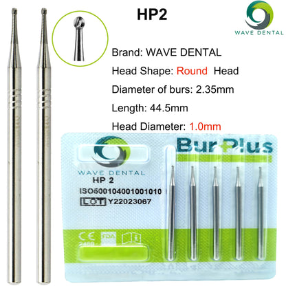 WAVE Dental Burs Tungsten Carbide Bur Dentistry Drills Bits Dental Strawberries HP Cutter Dentist Tools