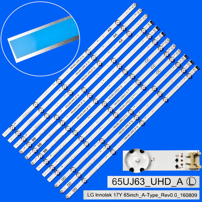 LED Backlight Strip for 65UJ6300 65UJ630V 65UJ634V 65UJ5500 65UK6100 65LG63CJ-CA 65UJ6300-CA 65UJ6309 65UJ63_UHD_A B C D