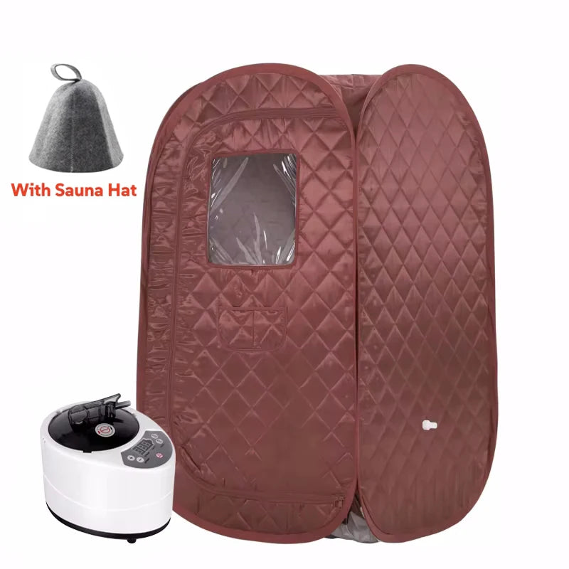 Portable Steam Sauna Full Body Personal Home Spa Foldable Saunas Tent with 3L & 1000W Steam Generator