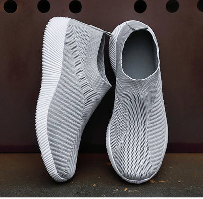 Women Shoes Breathable Flats Elastic Flat Shoes For Women Sneakers Zapatos Mujer Spring Summer Footwear Lightweight Sports Shoes