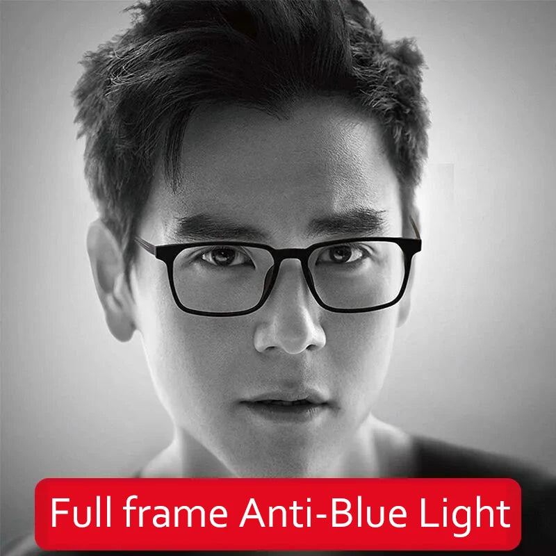 FG High Quality Pure Titanium Men Anti Blue Light Presbyopia Eyewear Reading Glasses with Diopter +1.0 To +4.0