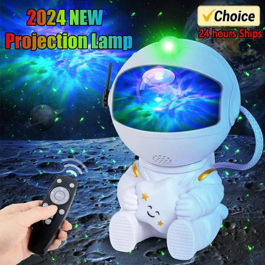 Galaxy Star Astronaut Projector LED Night Light Starry Sky Porjectors Lamp Decoration Bedroom Room Decorative For Children Gifts