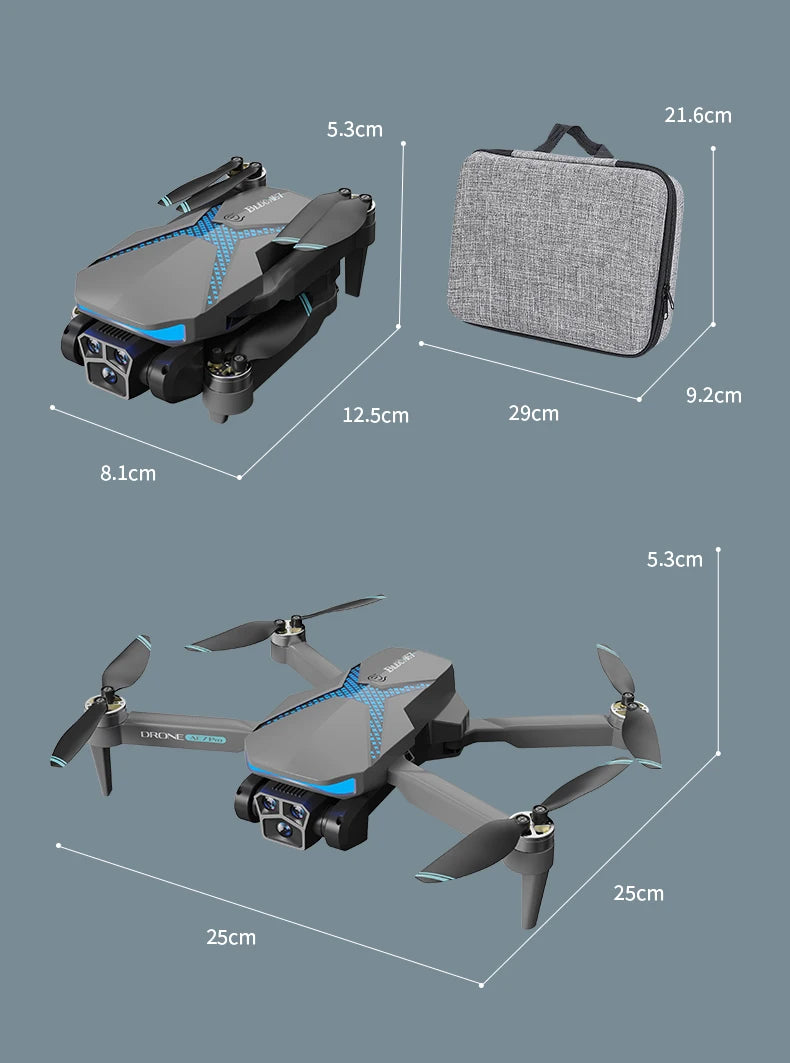 2024 New AE7 Drone 8K Three Camera Intelligent Obstacle Avoidance Optical Flow Positioning Four Axis aerial photography aircraft