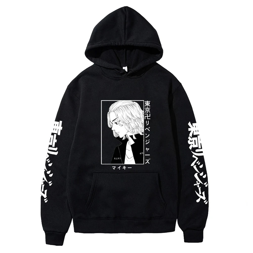 Men Women Tokyo Revengers Anime Zip Up Hoodies Manga Pullover Plus Size Sweatshirt Harajuku Unisex Warm Streetwear Zipper Jacket