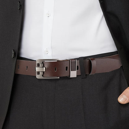 Luxury Belt Men's Belt New Large Plus Size 100-130cm Retro Needle Buckle Men's Belt High Quality