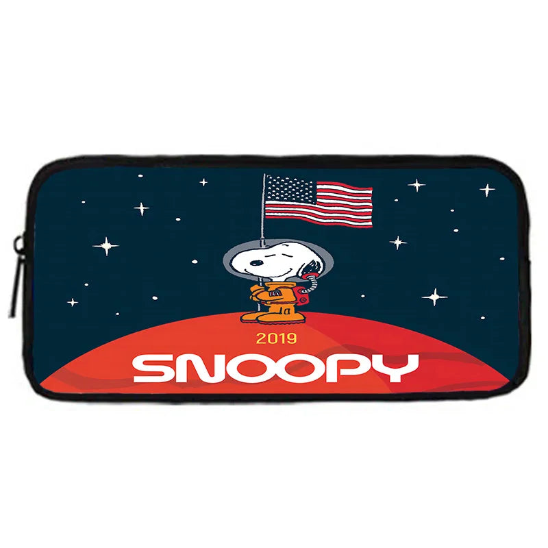 Cartoon Cute S-SnoopyS 3 pcs set Child School Backpack with Lunch Bags ,Pencil Bags ,School Bags for Boys Girls Best Gift