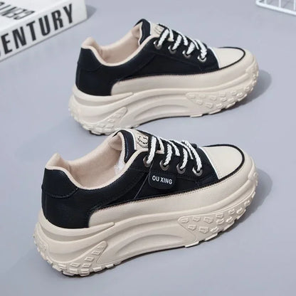 The New Retro Women Shoes Spring Platform Shoes Casual Sneakers Versatile Fashion Designer Shoes High Quality  Women Sneakers