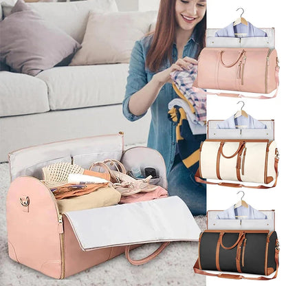 Travel Suit Bag Large Capacity Foldable Luggage Bag Travel Portable Crossbody Handbag