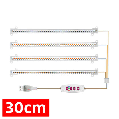 1/2/3/4 LED Grow Light Strips for Indoor Plants Red Blue Full Spectrum USB Phyto Lamp Timer Dimmable Seedlings Flower Lamp Bar